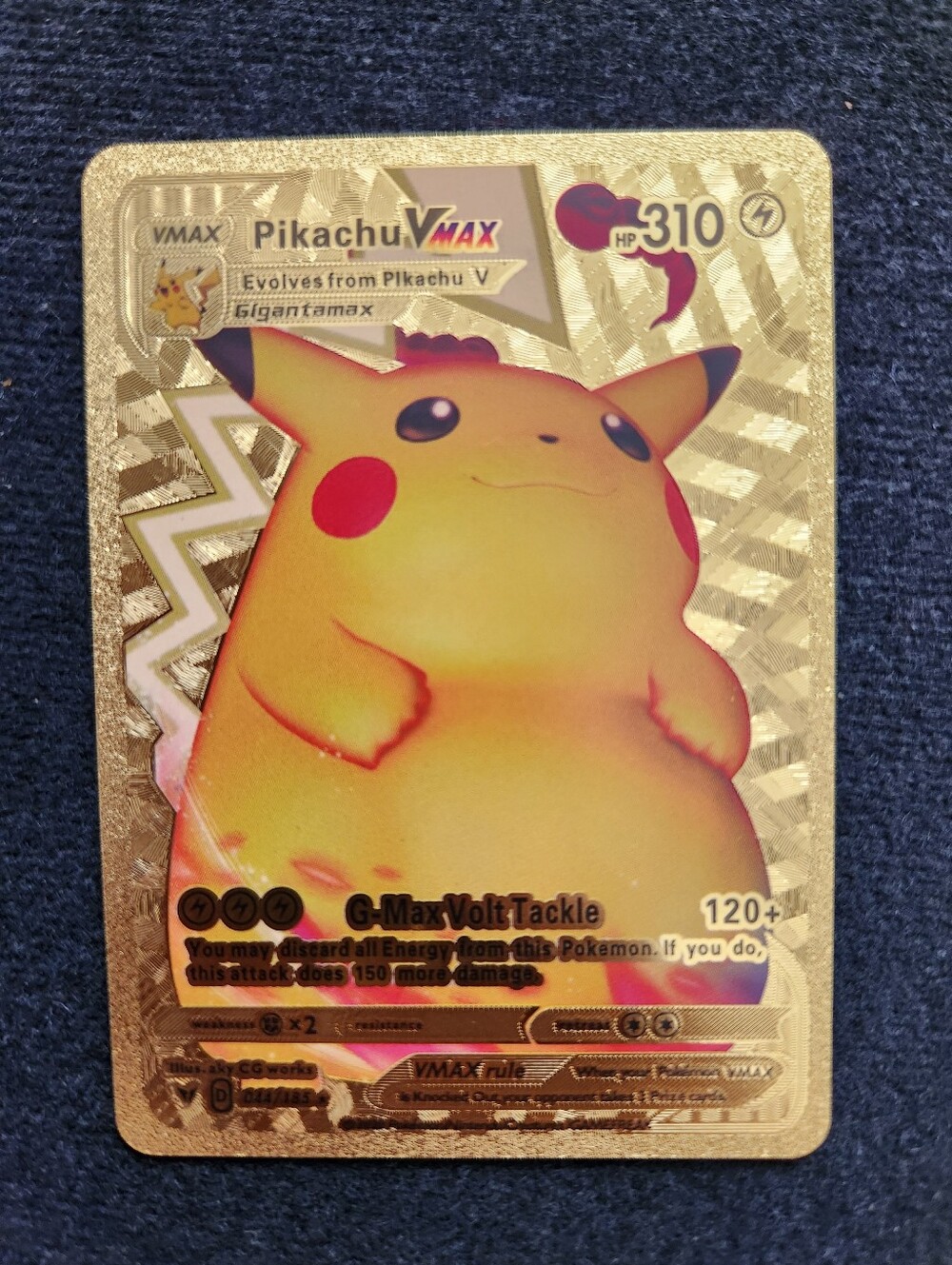 Pikachu VMAX Gold Card Custom